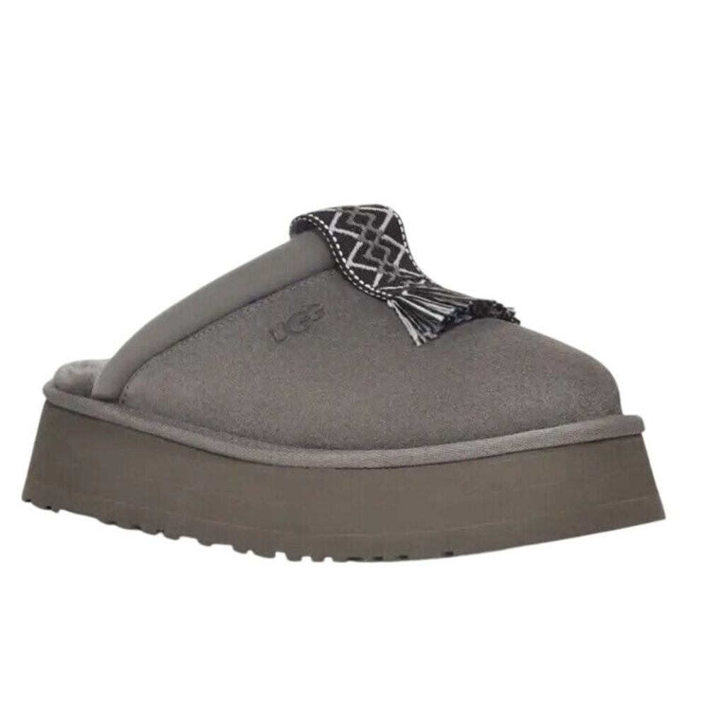 UGG Women's Charcoal Tazzle‎ Platform Clog Slippers Size 9 NEW